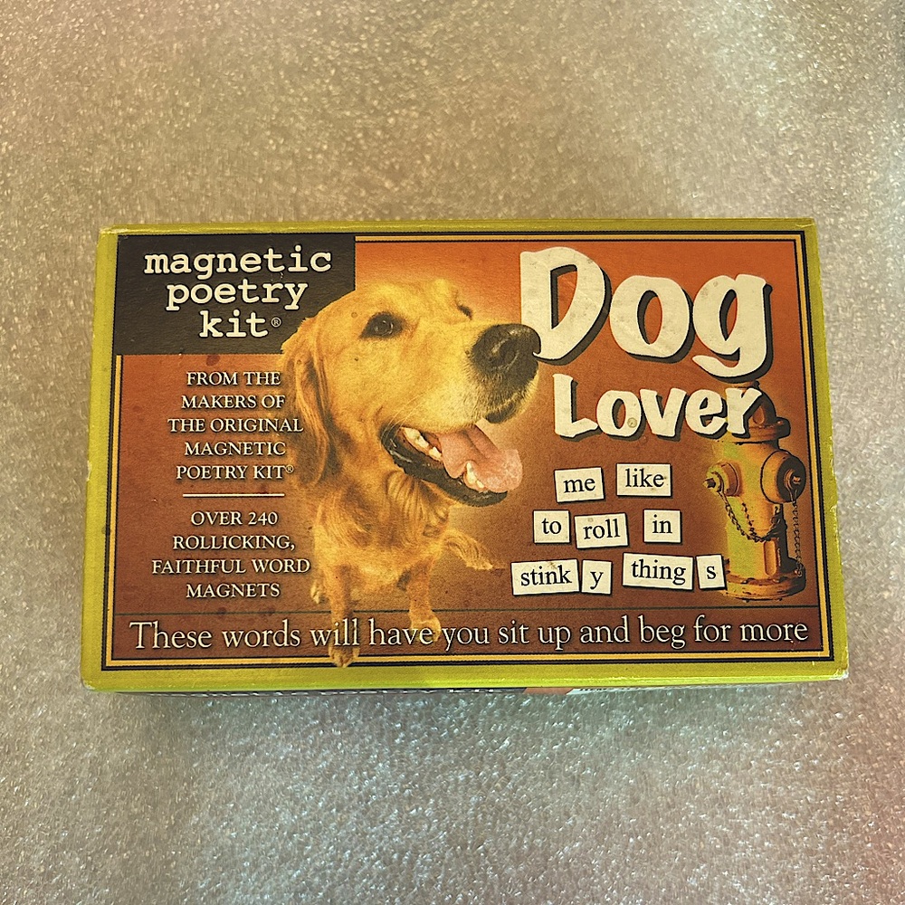 Dog Lover Magnetic Poetry Kit